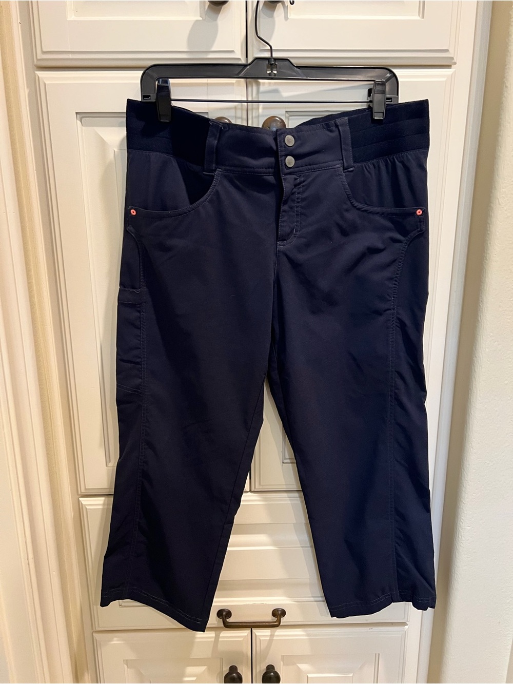 Title Nine Navy Capris with Stretch Waistband